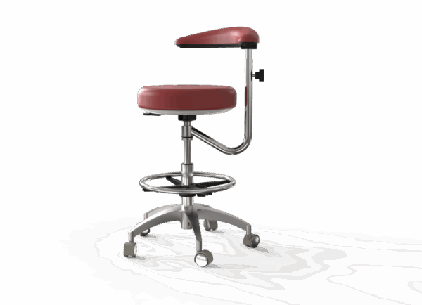 Comfortek® X1 Assistant’s Stool, Sewn - Medium Grey
