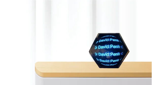 GRAM+ 18cm Hexagon 3D Hologram - clear - Image 2