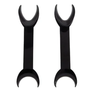 Double-Ended Y & C Cheek Retractor Small - Black Plastic - 2 pack