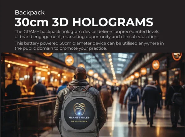 GRAM+ 42cm Round Backpack 3D Hologram