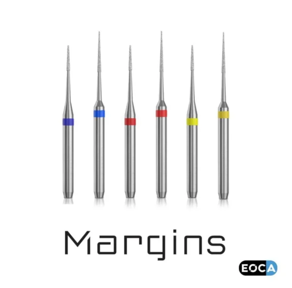 Margin Diamond Bur (Extra Super Fine, Super Fine & Fine) 6 Pk