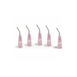Pre-Bent Needle Tips - 18 Gauge Pink 100/Pk - MARK3