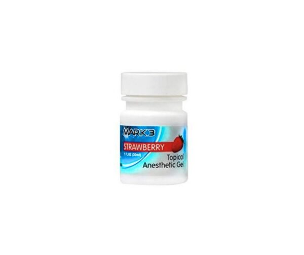 MARK3 Topical Anesthetic Gel 1oz Jar Strawberry
