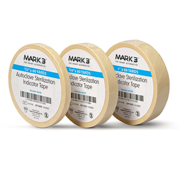 Sterilization Indicator Tape 3/4" 60 Yards 1/bx. - MARK3
