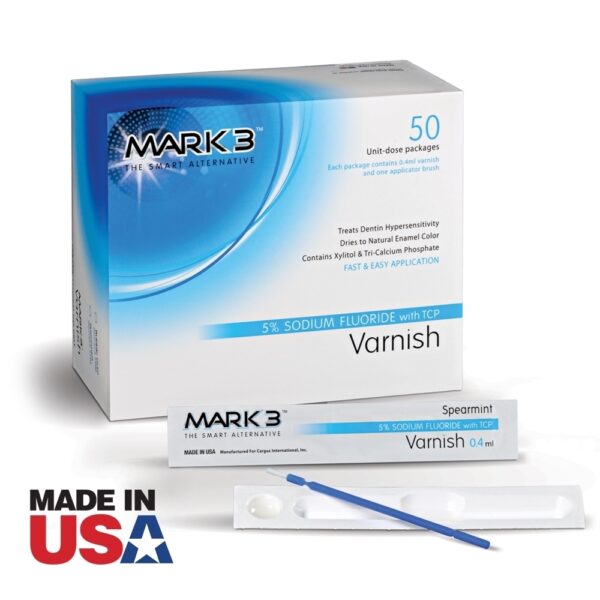 MARK3 Varnish 5% Sodium Fluoride w/ TCP 50/bx - Spearmint - Image 2