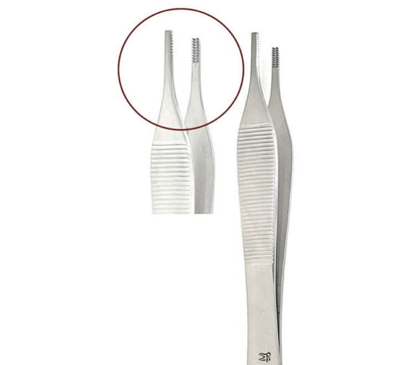 Adson Brown Tissue Forceps 7x7 Teeth 4.75" - MARK3 - Image 7